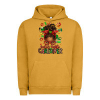 Pigment Peanut Butter santas favorite caregiver afro messy bun Urban Hoodie - texasbilliewilder