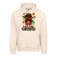 Sandshell santas favorite caregiver afro messy bun Urban Hoodie - texasbilliewilder