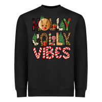Black holly jolly vibes Heavyweight Sweatshirt - FaDigitalArtStudio