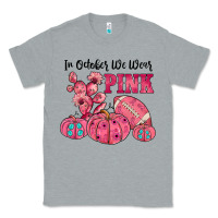 Heather Grey in october we wear pink Classic Tee - JahusDesignShop