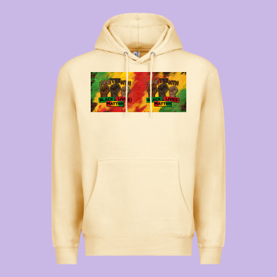 Juneteenth Black Lives Matter 15 Oz Mug Premium Hoodie Designed By Barkaloodesign