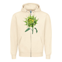 Sandshell sun fill green green sunflower Zipper Hoodie - LillyAllenDesigns