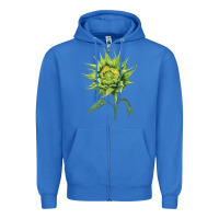 True Royal sun fill green green sunflower Zipper Hoodie - LillyAllenDesigns