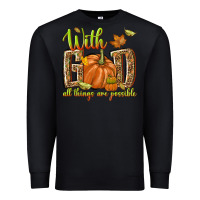 Black with god all things are possible Premium Sweatshirt - NancyCooperArtShop
