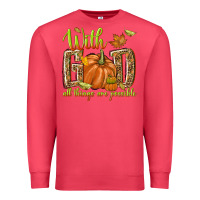 Cardinal with god all things are possible Premium Sweatshirt - NancyCooperArtShop
