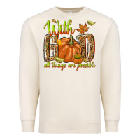 Sandshell with god all things are possible Premium Sweatshirt - NancyCooperArtShop