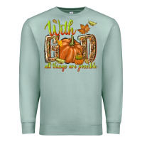 Seafoam with god all things are possible Premium Sweatshirt - NancyCooperArtShop