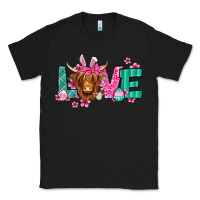Black love easter floral longhaired cow Classic Tee - Jasminsmagicworld