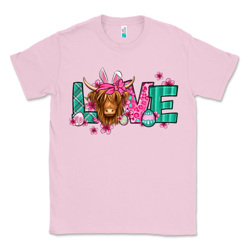 Love Easter Floral Longhaired Cow Classic Tee by Jasminsmagicworld | Teevron
