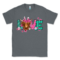 Charcoal Heather love easter floral longhaired cow Classic Tee - Jasminsmagicworld