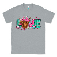 Heather Grey love easter floral longhaired cow Classic Tee - Jasminsmagicworld