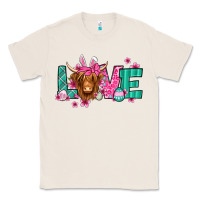 Natural love easter floral longhaired cow Classic Tee - Jasminsmagicworld