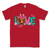Red love easter floral longhaired cow Classic Tee - Jasminsmagicworld