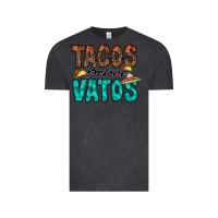 Vintage Black tacos before vatos Vintage Tee - RacoonDesign