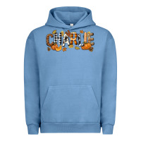Pigment Pebble Blue Personalized Fall Autumn Urban Hoodie - NancyCooperArtShop