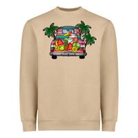 Mushroom summer truck Heavyweight Sweatshirt - CowhideDigitalArt