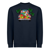 Navy summer truck Heavyweight Sweatshirt - CowhideDigitalArt