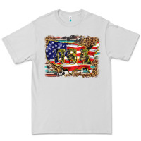 Dove Grey western america map usa Premium Tee - BarkalooDesign