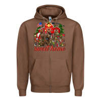 Chestnut Army Christmas home sweet home Zipper Hoodie - NancyCooperArtShop