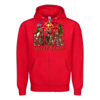 Red Army Christmas home sweet home Zipper Hoodie - NancyCooperArtShop