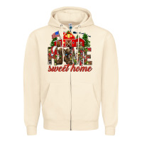 Sandshell Army Christmas home sweet home Zipper Hoodie - NancyCooperArtShop