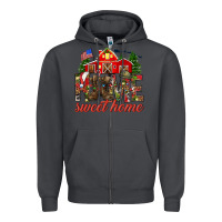 Smoke Army Christmas home sweet home Zipper Hoodie - NancyCooperArtShop