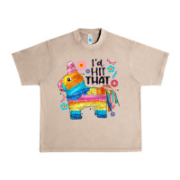 French Oak id hit that  mexican llama pinata Urban Heavy Tee - JahusDesignShop