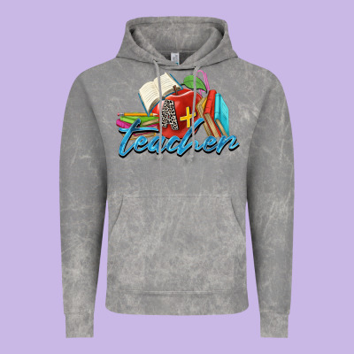 A  Teacher Vintage Hoodie Designed By Zillion Design Studio