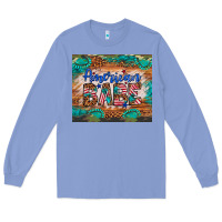 Colony Blue american babe Long Sleeve Tee - Artiststas