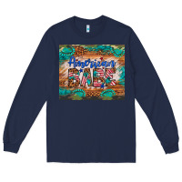 Navy american babe Long Sleeve Tee - Artiststas