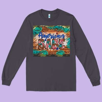 American Babe Long Sleeve Tee Designed By Artiststas