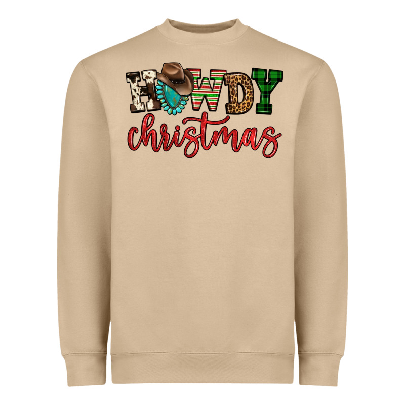 Howdy Christmas Heavyweight Sweatshirt by FaDigitalArtStudio | Teevron