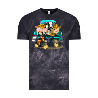 Cloud Black farm truck farm animals Vintage Tee - FaDigitalArtStudio