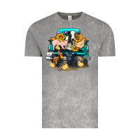 Cloud Rock farm truck farm animals Vintage Tee - FaDigitalArtStudio