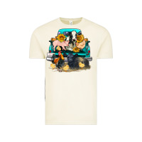 Vintage Arctic farm truck farm animals Vintage Tee - FaDigitalArtStudio