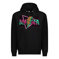 Black mama techno lightning bolt Premium Hoodie - Jasminsmagicworld