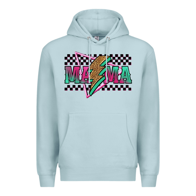 Mama Techno Lightning Bolt Premium Hoodie by Jasminsmagicworld | Teevron