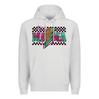 Dove Grey mama techno lightning bolt Premium Hoodie - Jasminsmagicworld