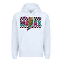 White mama techno lightning bolt Premium Hoodie - Jasminsmagicworld