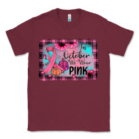 Burgundy in october we wear pink Classic Tee - JahusDesignShop
