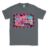Charcoal Heather in october we wear pink Classic Tee - JahusDesignShop