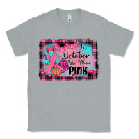 Heather Grey in october we wear pink Classic Tee - JahusDesignShop