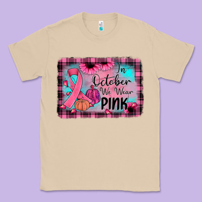 In October We Wear Pink Classic Tee Designed By Jahusdesignshop