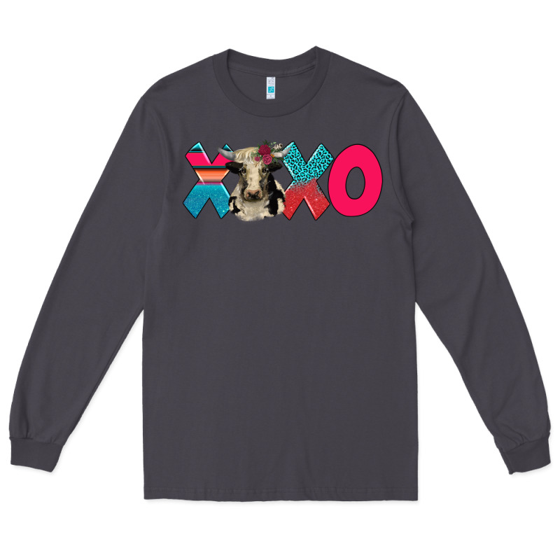 Xoxo Holstein Cow Long Sleeve Tee by AdoDesignShop | Teevron