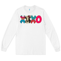 White xoxo holstein cow Long Sleeve Tee - AdoDesignShop