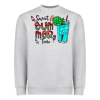 Heather Grey sweet summer time Heavyweight Sweatshirt - CowhideDigitalArt
