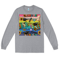 Heather Grey graduation seamless pattern Long Sleeve Tee - BundleAndBundleShop