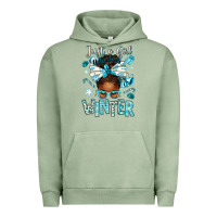 Pigment Oil Green just a girl who loves winter afro messy bun Urban Hoodie - texasbilliewilder