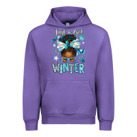 Tulip just a girl who loves winter afro messy bun Urban Hoodie - texasbilliewilder