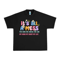 Black its all a mess Urban Heavy Tee - JahusDesignShop